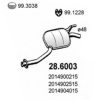 ASSO 28.6003 Middle Silencer